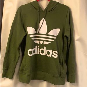 Olive Green Hooded Sweatshirt